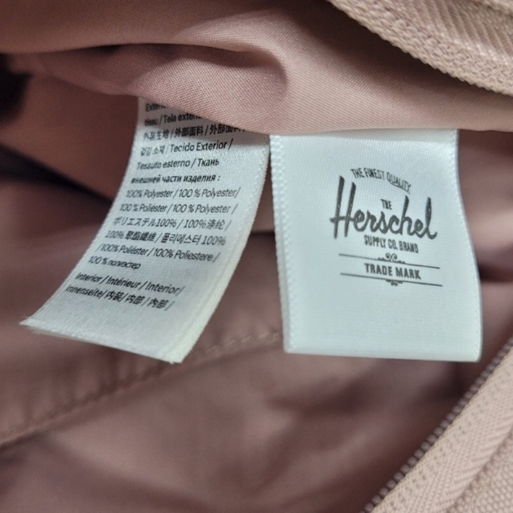Herschel Supply Company Mica Style Tan Sand Neutral Zip Tote Bag - NWT - Picture 7 of 12